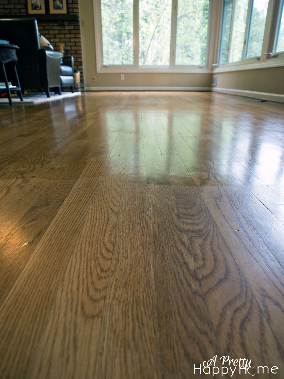 Shine Wood Floors Without Refinishing - A Pretty Happy Home